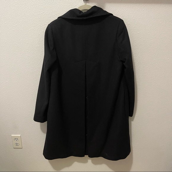 Sam Edelman Single Breasted Wool Coat - Black - 8 - Picture 4 of 8